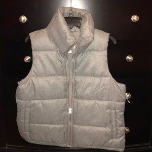 Puffer zip up vest